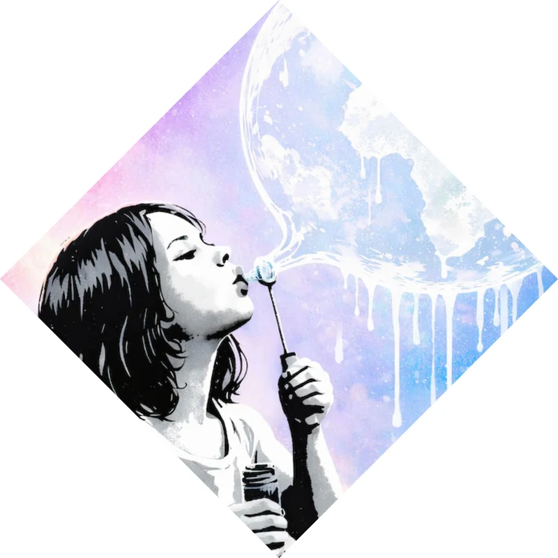 Leinwandbild Keep Dreaming Raute