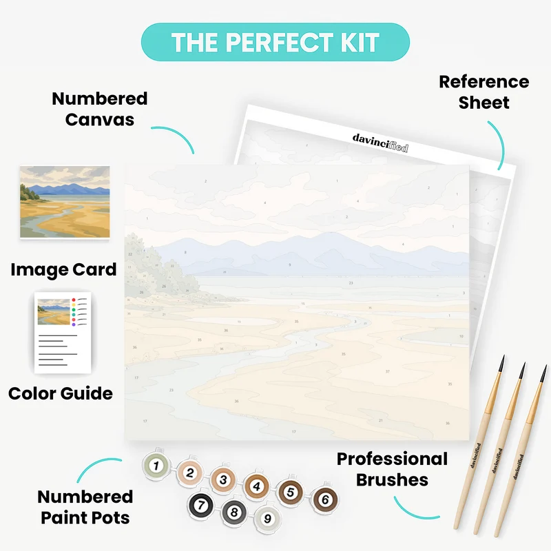 Marahau Low Tide - Paint by Numbers Kit