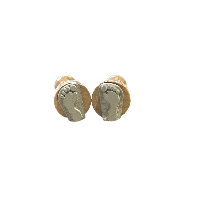 Stempel mini Fußabdruck 2er Set