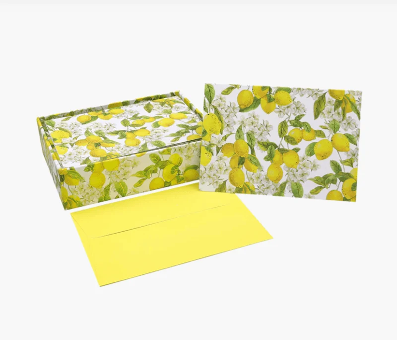 Amalfi Lemons Note Cards and Envelopes