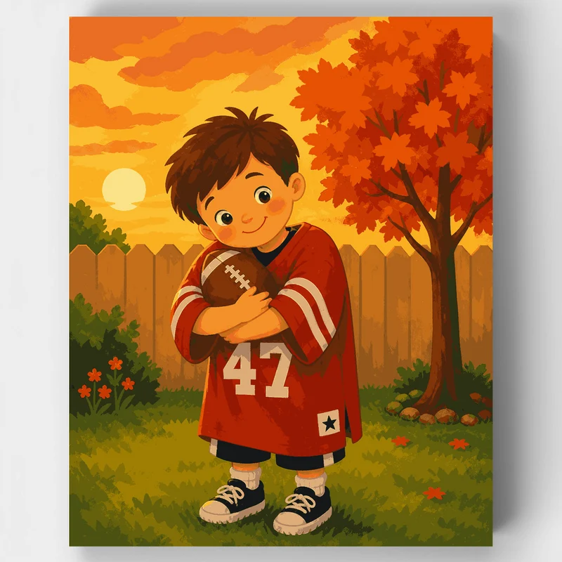 Number 47 Backyard Hug - Paint by Numbers Kit
