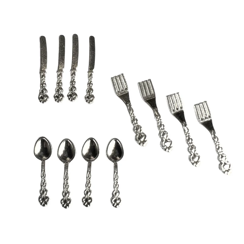 Besteck 12-teilig silber edel