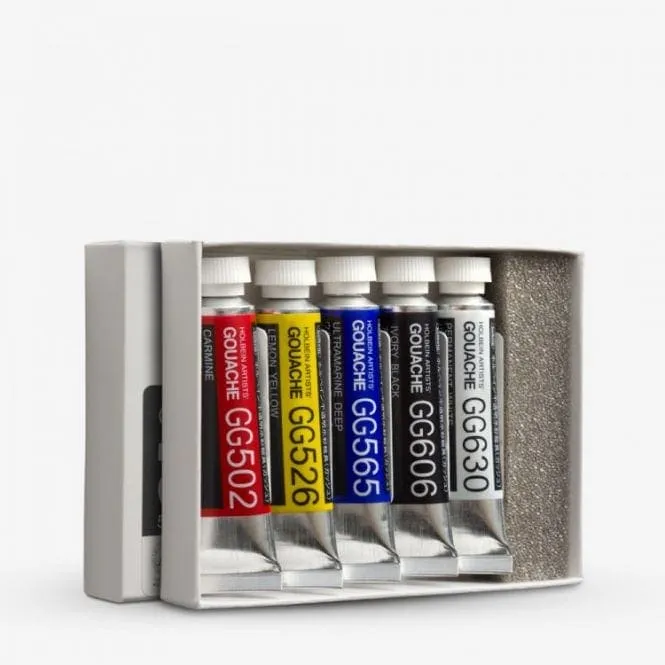 Holbein Artists' Gouache Set of 5x5ml