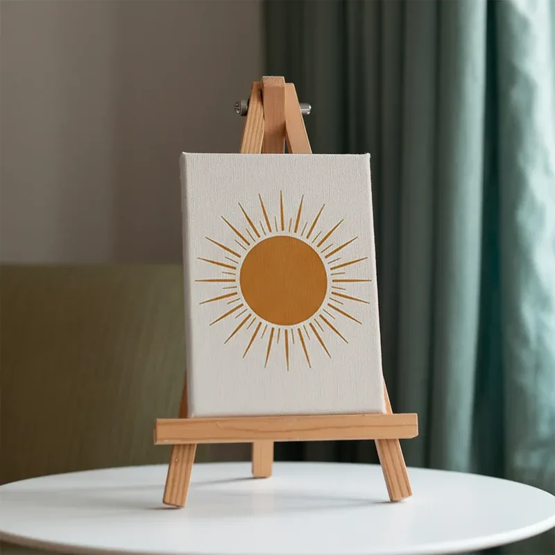 Malen nach Zahlen – 6 Mini-Gemälde - Boho Linienkunst & Natur