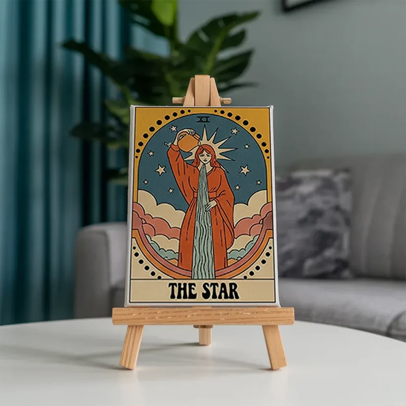 Malen nach Zahlen – 6 Mini-Gemälde - Tarot Vibe Kollektion