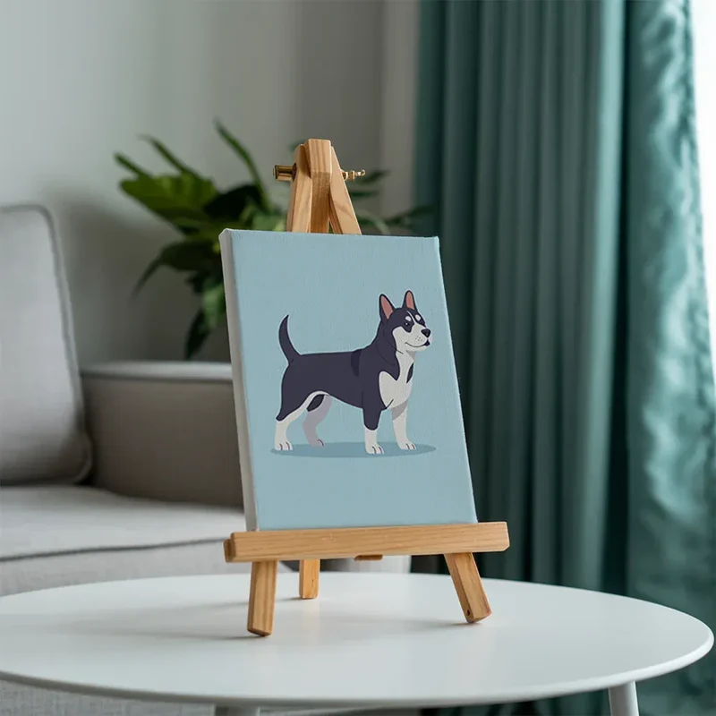 Malen nach Zahlen – 6 Mini-Gemälde - Die Dog-Days-Kollektion