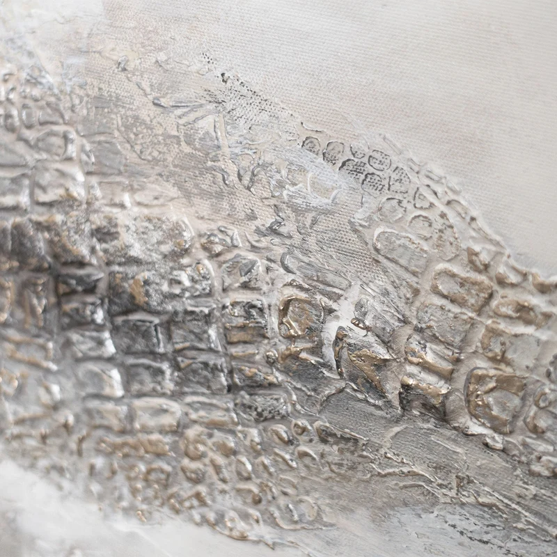 Gemälde Handgemalt mit Rahmen „Nebulöse Ferne“ – Moderne Abstrakte Kunst
