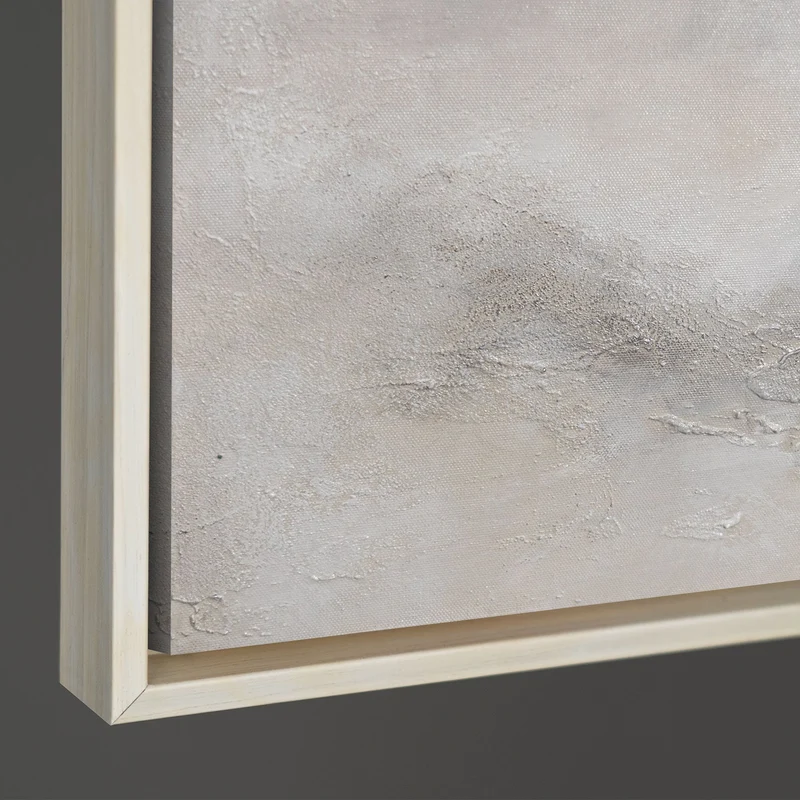 Gemälde Handgemalt mit Rahmen „Nebulöse Ferne“ – Moderne Abstrakte Kunst