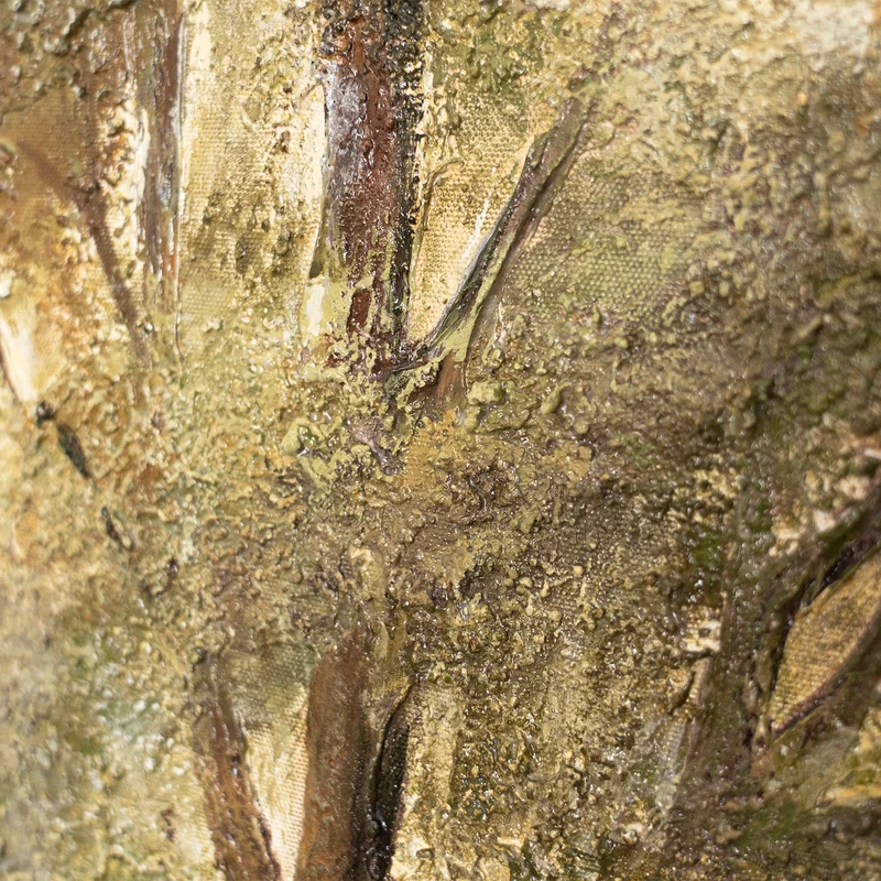 Handgemalte Acrylmalerei „Baum der Kontemplation“ – Wandkunst mit Baum Motiv