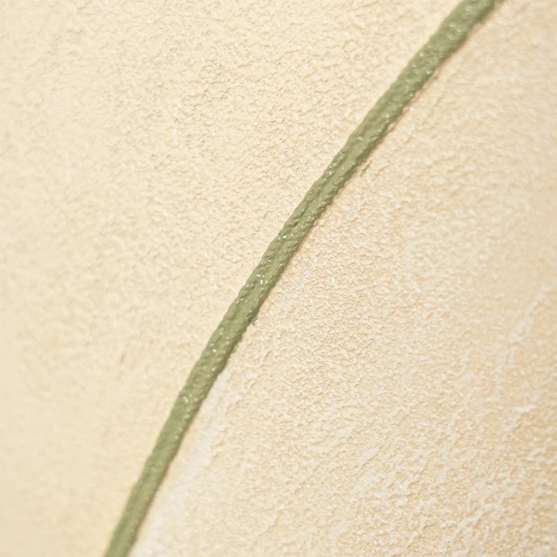 Abstraktes Acrylbild mit Rahmen „Sandweg“ – Moderne Wandkunst in Beige und Grün
