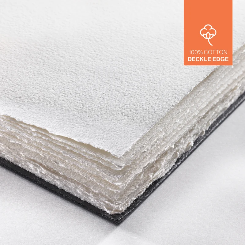Hahnemuhle - Watercolour Book - Deckle Edge 250gsm 14 x 14cm Square