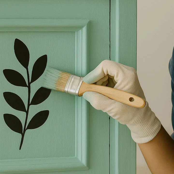 Furniture Renovation Set with Silver Spray Paint - Ivory