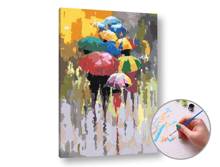 Paint by Numbers SUMMER RAIN | Low Difficulty