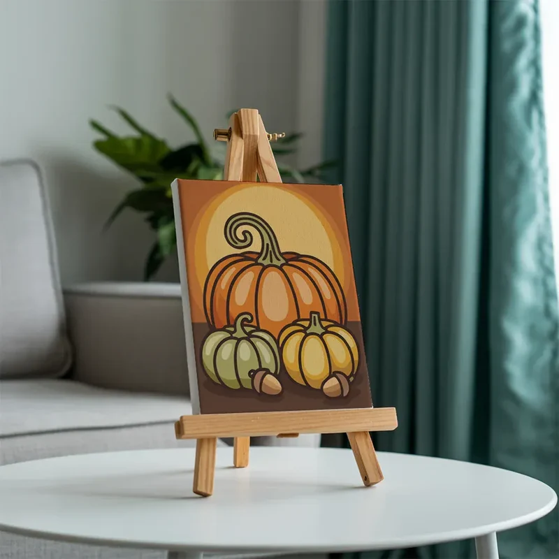 Malen nach Zahlen – 3 Mini-Gemälde - Herbstglück