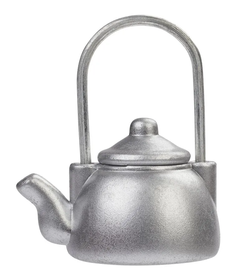 Teekessel silber mit abnehmbarem Deckel