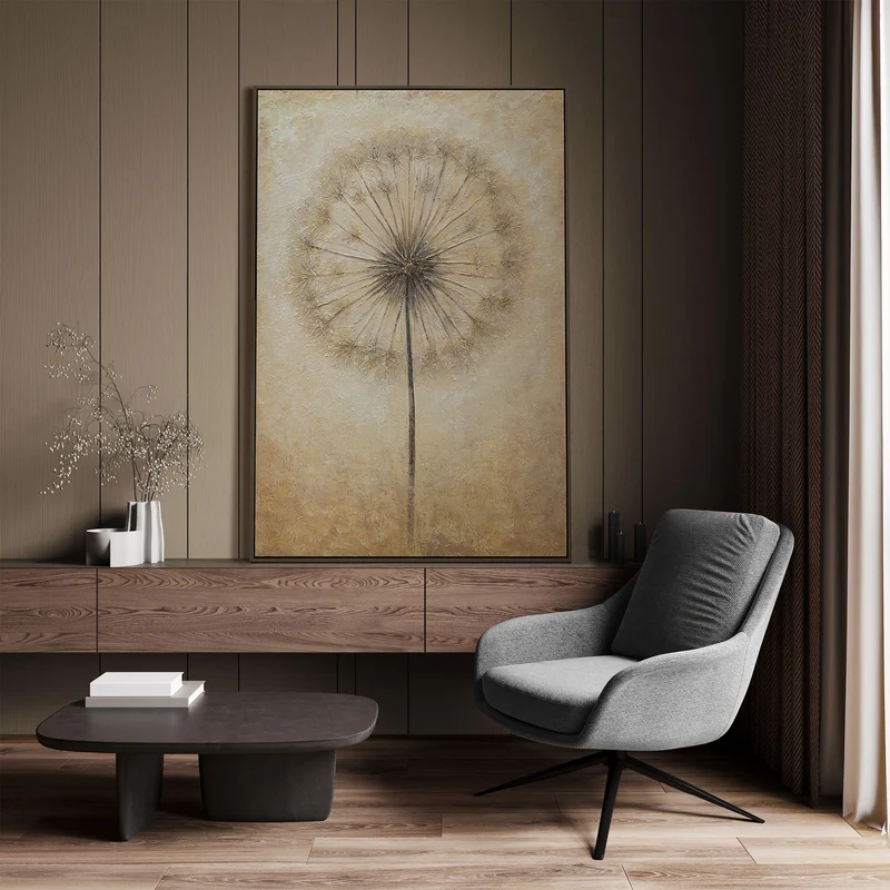 Handgemalte Acrylmalerei „Atem des Sommers“ – Moderne Abstrakte Kunst mit Rahmen