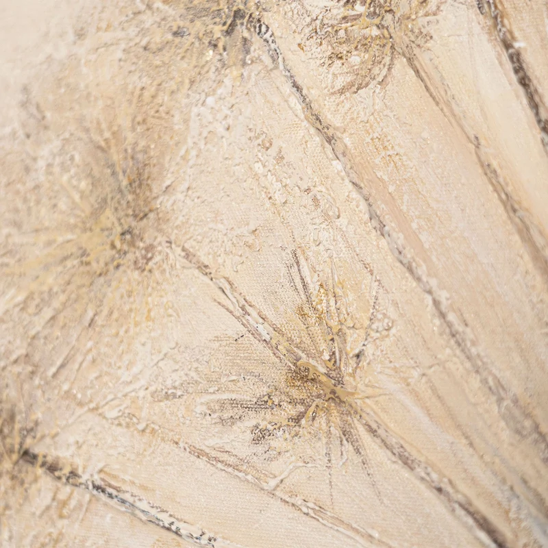 Handgemalte Acrylmalerei „Atem des Sommers“ – Moderne Abstrakte Kunst mit Rahmen