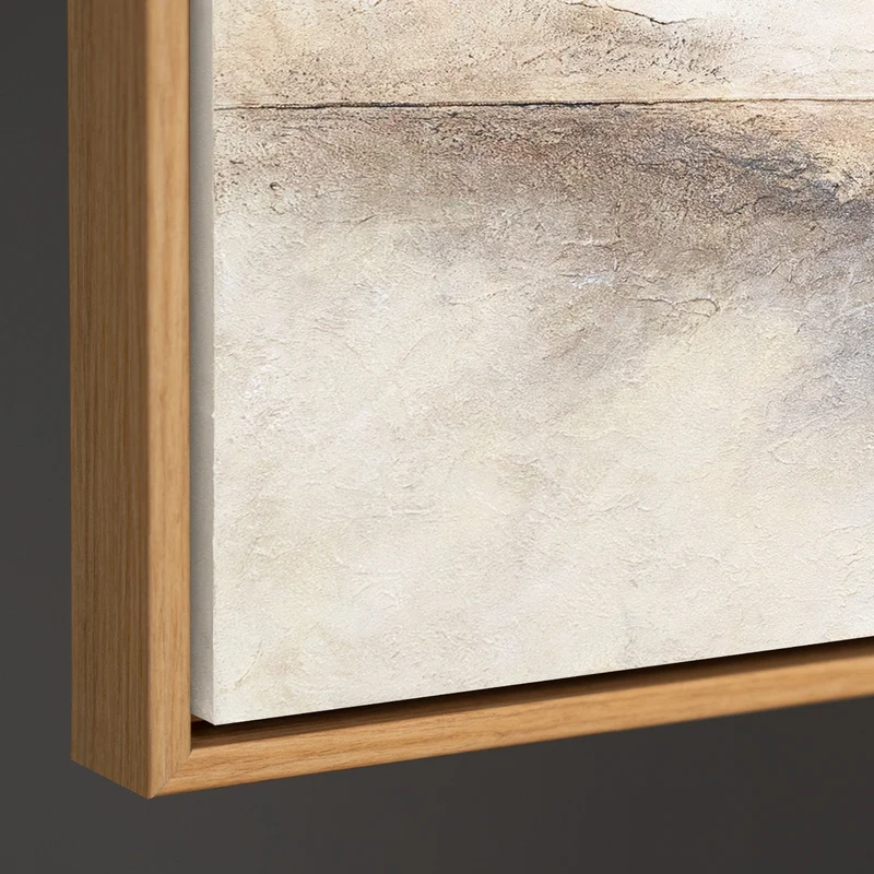 Handgemaltes Acrylbild auf Leinwand „Horizontlinie“ – Moderne Wandkunst für Wohnzimmer
