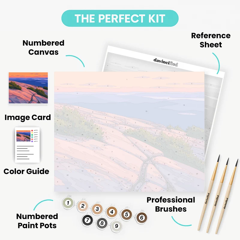 Cadillac Mountain Sunrise - Paint by Numbers Kit