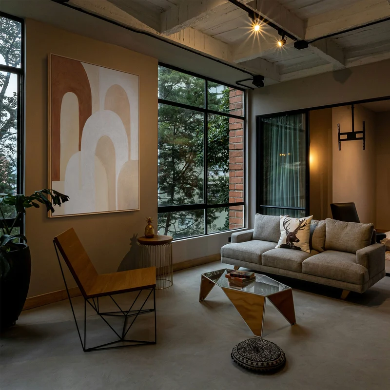 Handgemaltes exklusives Strukturbild "Atem der Architektur"