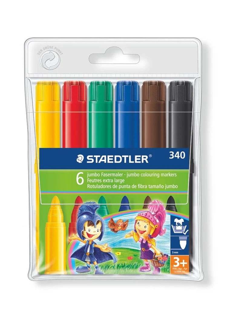 Staedtler Jumbo Colouring Markers 6 set
