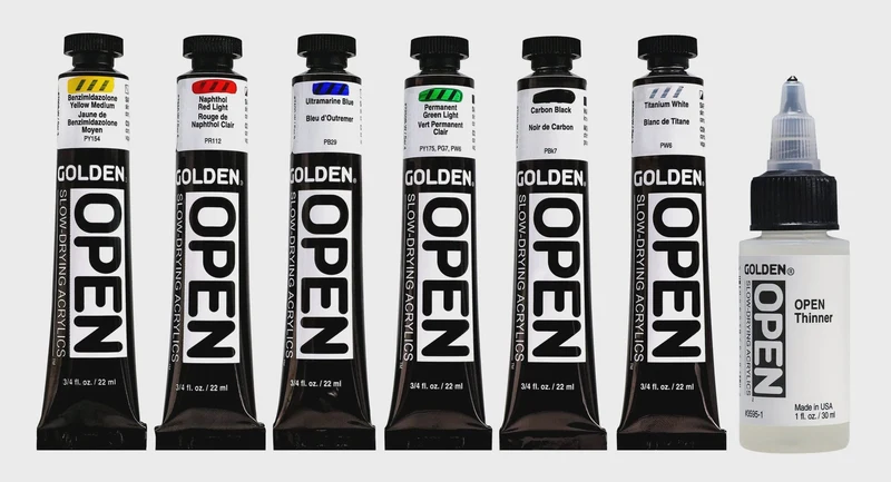 Golden Open Acrylic Introduction Set