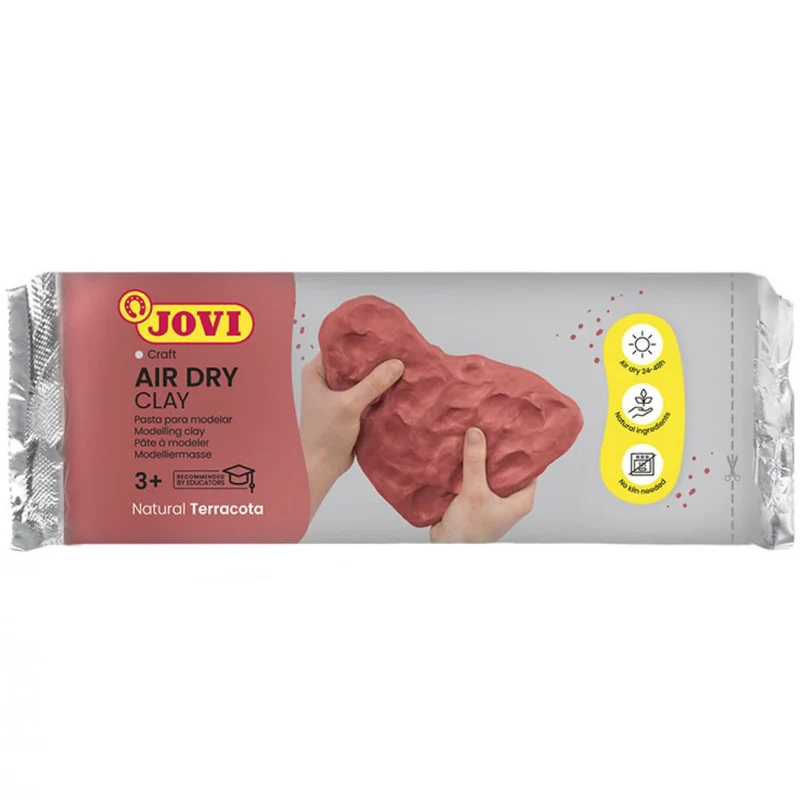 Jovi - Air drying clay bar 500g Terracotta