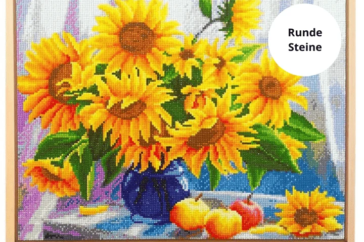Diamond Painting Rose mit Schmetterlingen