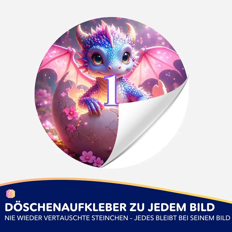 Döschenaufkleber - Dragon Sunny