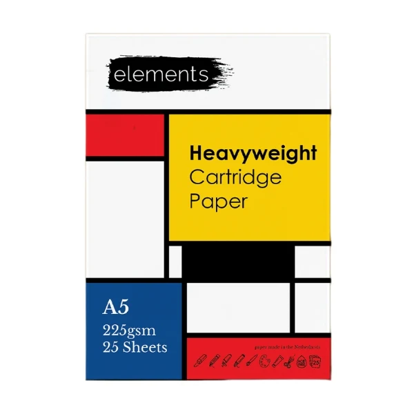Elements - A5 Heavyweight Cartridge Paper Pad 25 sheets 225gsm