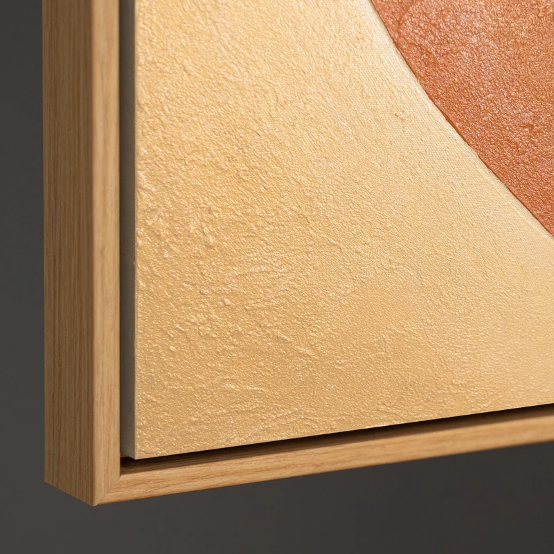 Abstrakte Kunst auf Leinwand „Formen im Gleichgewicht“ – Moderne Wanddeko Wohnzimmer