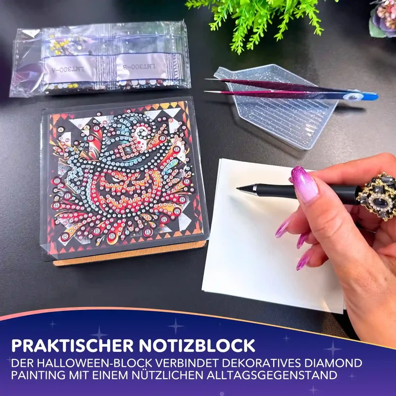 Diamond Painting Notizblock Halloween