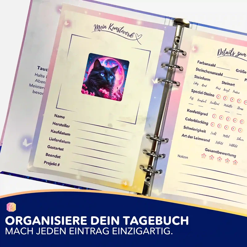Aufkleber 5er-Set - Nacht aus Samt