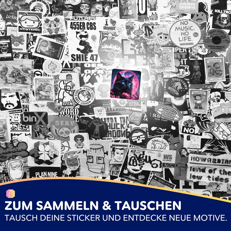 Aufkleber 5er-Set - Nacht aus Samt