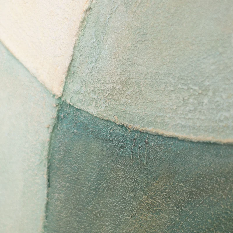 Abstraktes Leinwandbild mit Rahmen „Kreislauf des Lebens“ – Kunst fürs Wohnzimmer