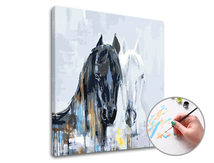 Paint by Numbers HORSE MAJESTY | Low Difficulty