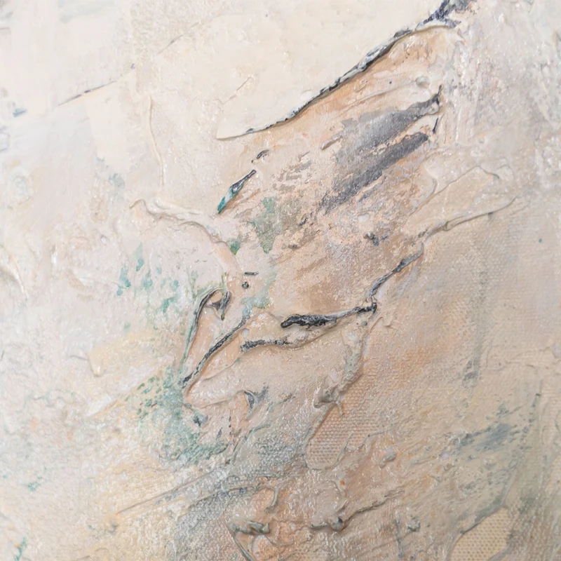 Handgemaltes Abstraktes Gemälde „Warme Flüstern“ – Acrylgemälde mit Struktur