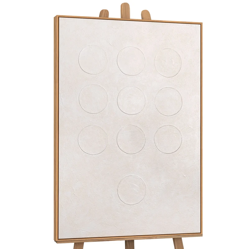 Strukturierte Acrylmalerei „Weißer Code“ – Moderne Wanddeko Wohnzimmer in Weiß