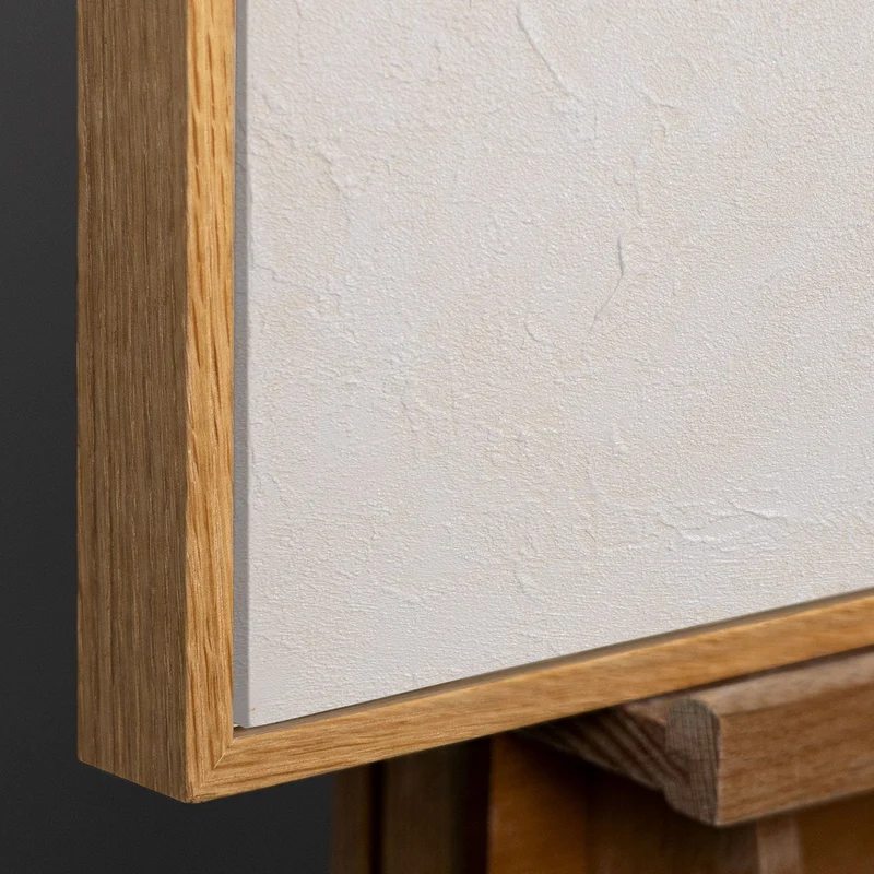 Strukturierte Acrylmalerei „Weißer Code“ – Moderne Wanddeko Wohnzimmer in Weiß