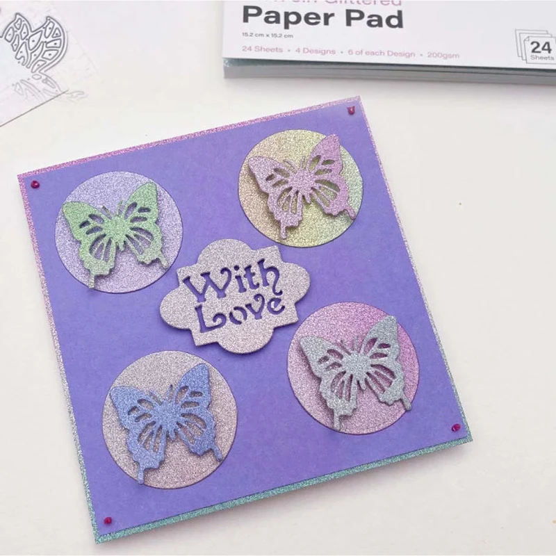 First Edition - A4 Glittered Paper Pad Pastel Ombre