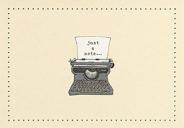 Typewriter Notes and Envelopes