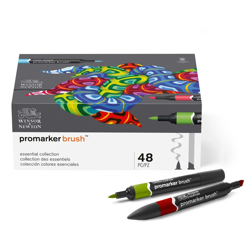 Winsor & Newton - ProMarker Brush Essential Collection 48 Set