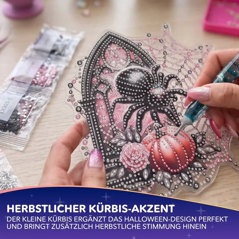Diamond Painting Aufhänger Spinne - Halloween