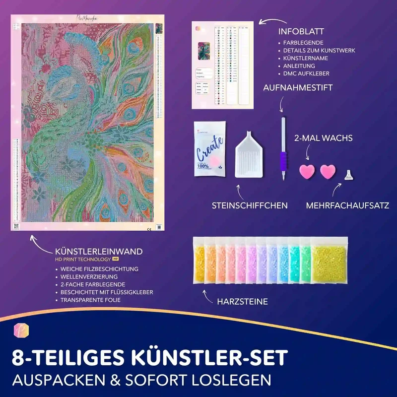 Diamond Painting - Majestät der Farben