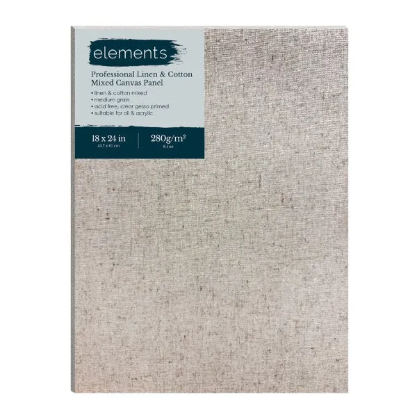 Elements - Canvas Board - Professional Cotton/Linen Blend 18"x24"