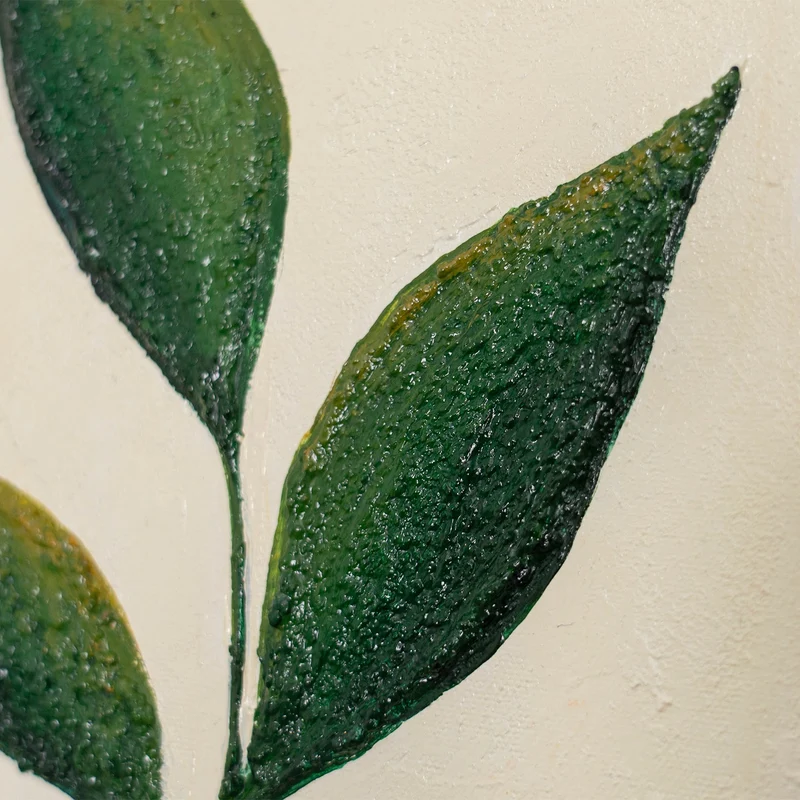 Handgemaltes Acrylbild „Fruchtbare Balance“ – Abstrakte Wandkunst mit Struktur