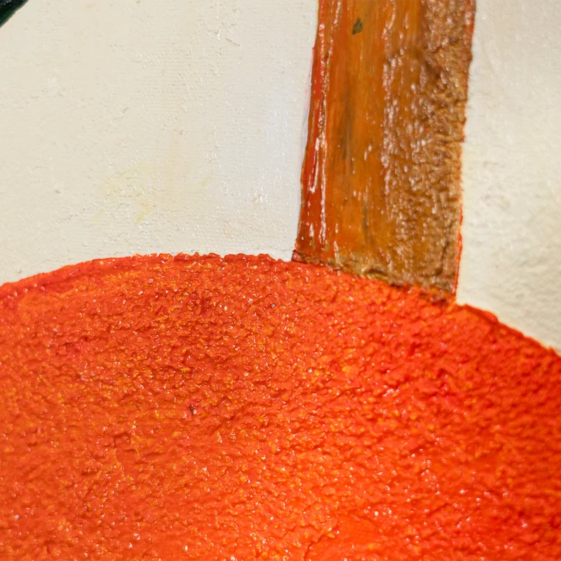 Handgemaltes Acrylbild „Fruchtbare Balance“ – Abstrakte Wandkunst mit Struktur