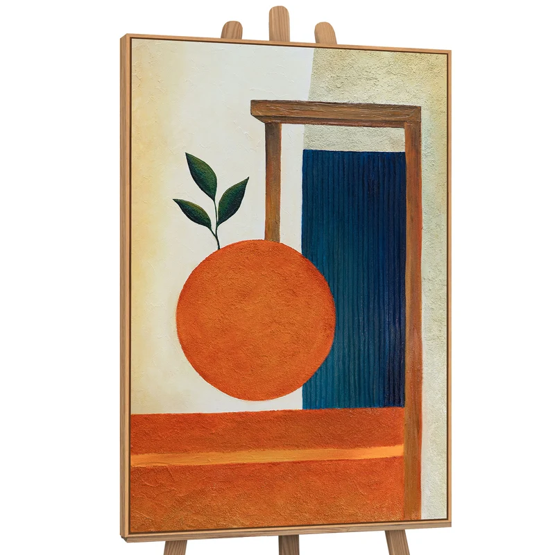 Handgemaltes Acrylbild „Fruchtbare Balance“ – Abstrakte Wandkunst mit Struktur