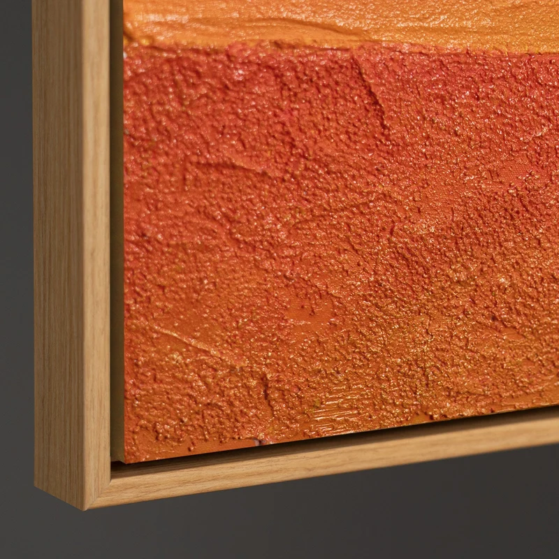 Handgemaltes Acrylbild „Fruchtbare Balance“ – Abstrakte Wandkunst mit Struktur
