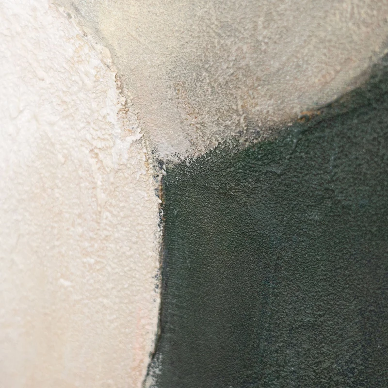 Handgemalte Wandkunst „Flammende Insel“ – Acrylgemälde mit Struktur